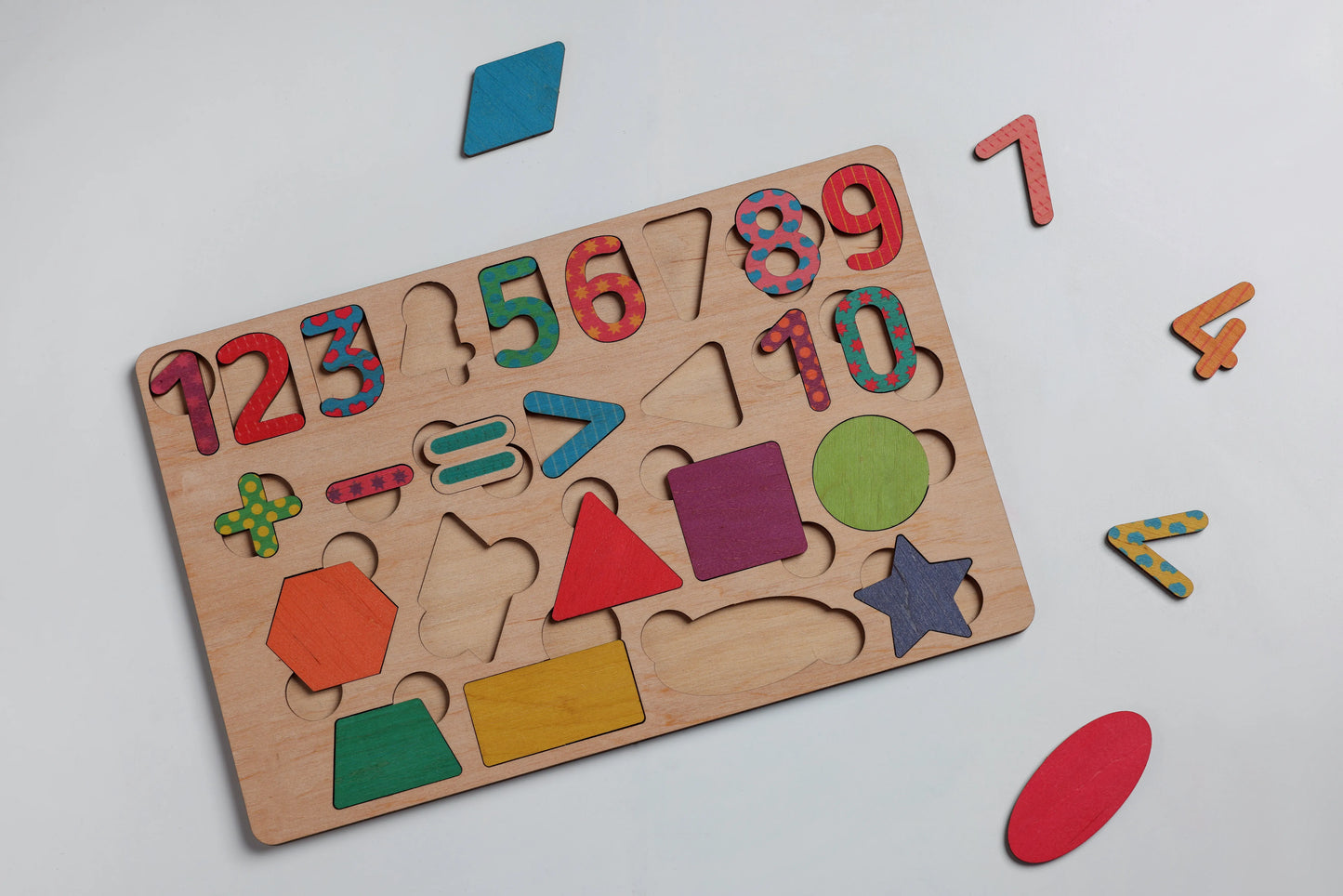 Wooden Educational Math Game Kit