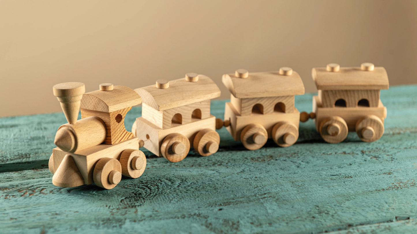 Wooden Train Set