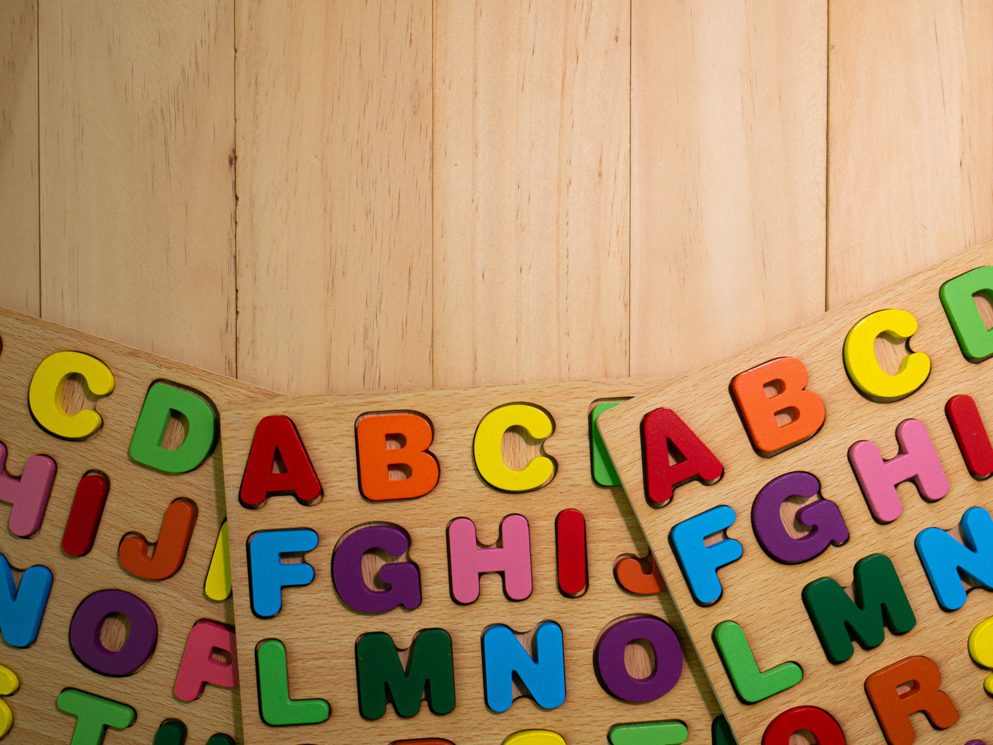 Wooden Multi Color Alphabet Toy