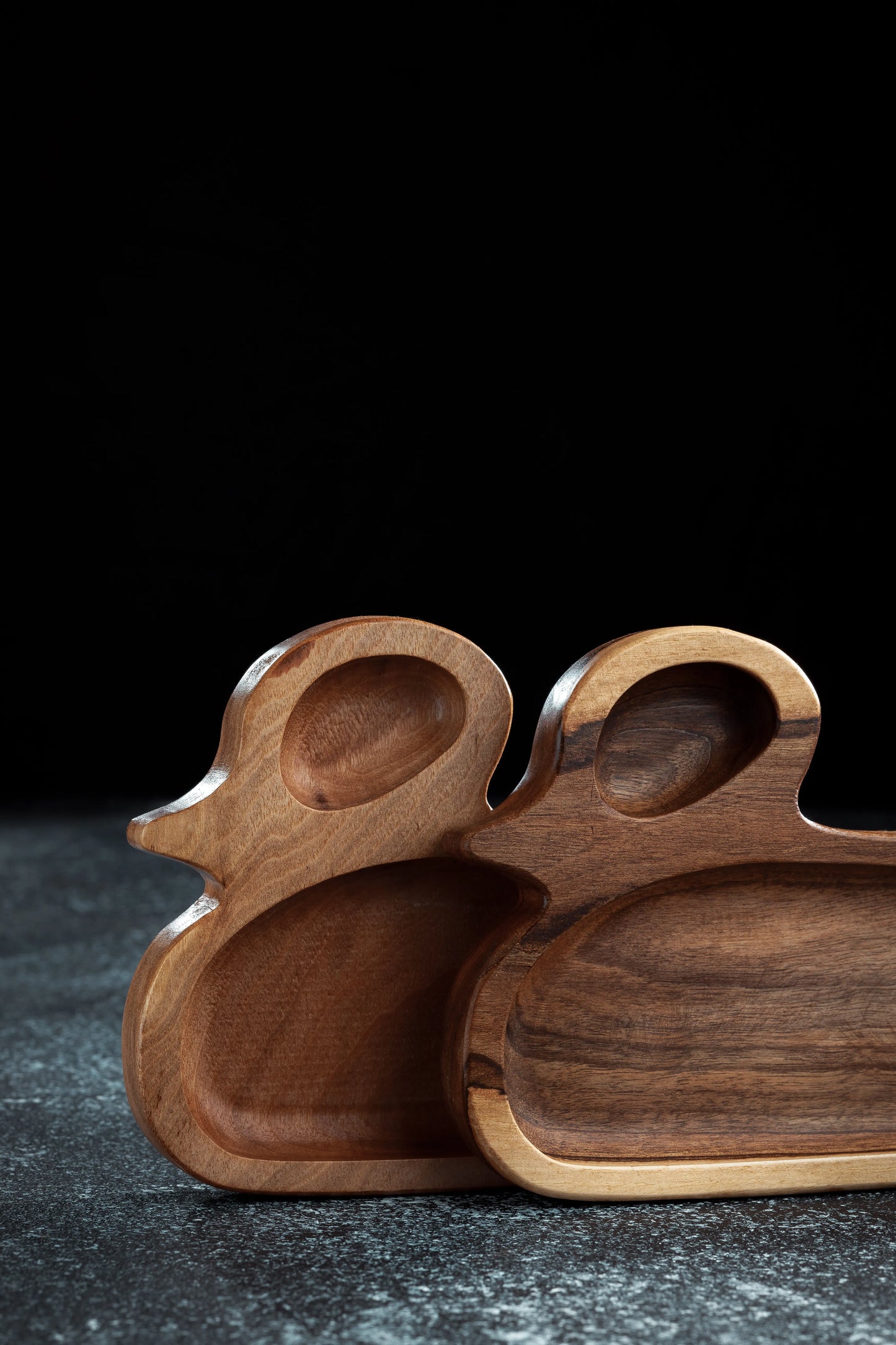 Wooden Duck-Shaped Kids Plate