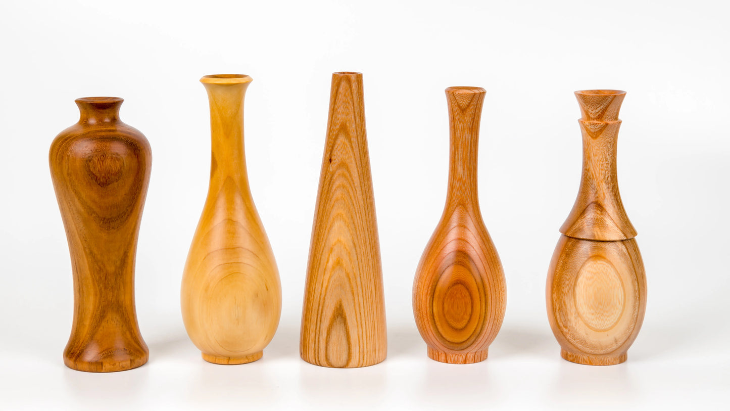 Wooden Vases