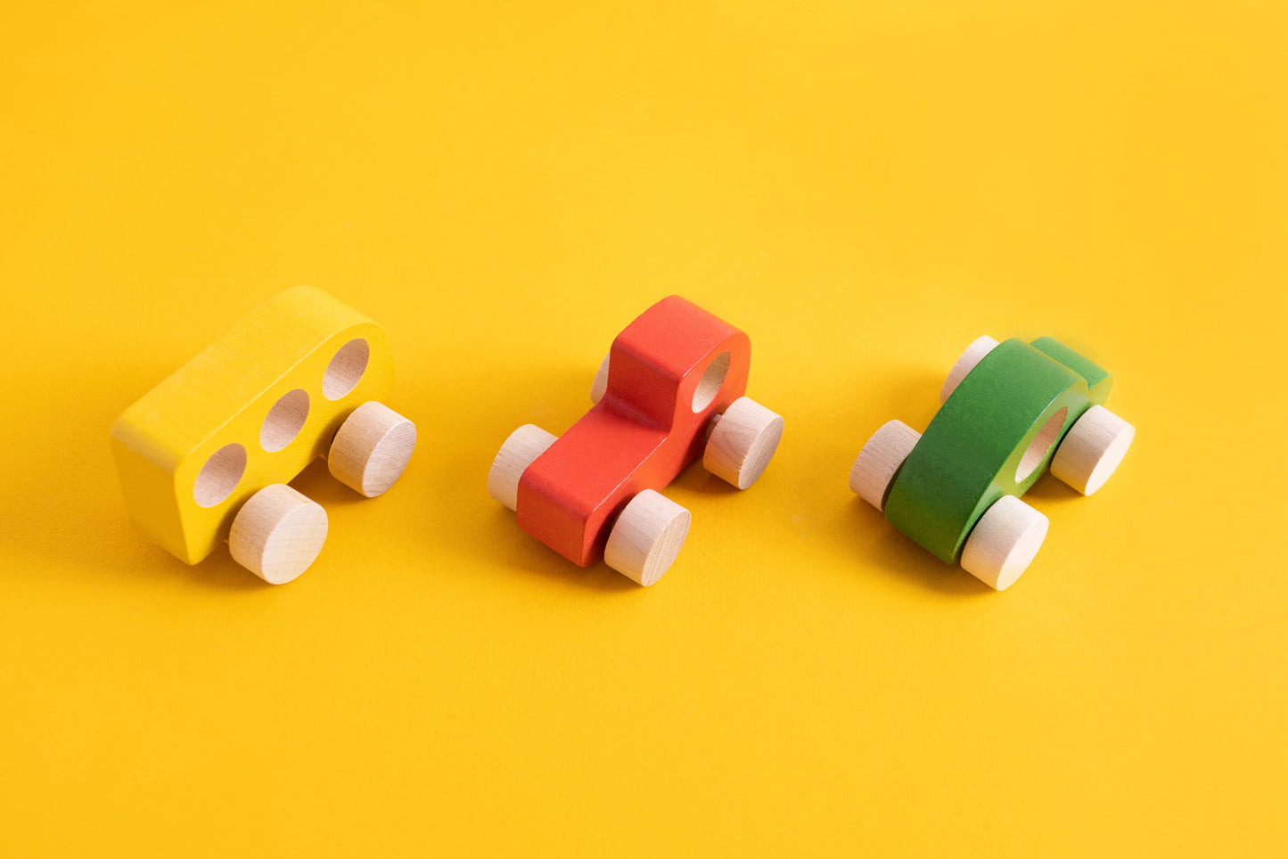 Colorful Wooden Car Toys