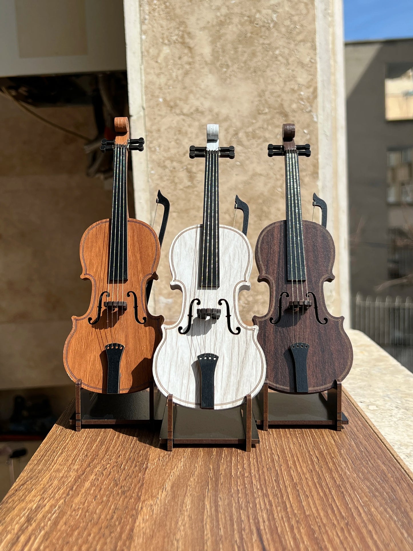 Wooden Miniature Violin