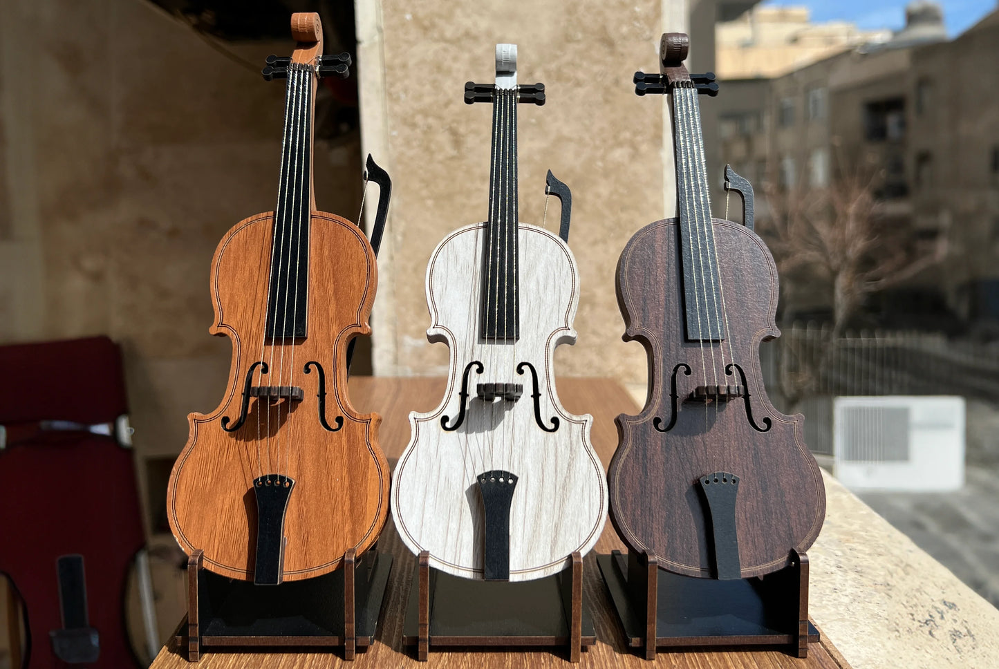 Wooden Miniature Violin