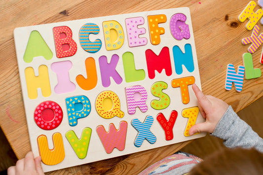 Wooden Alphabet Puzzle Montessori Toy