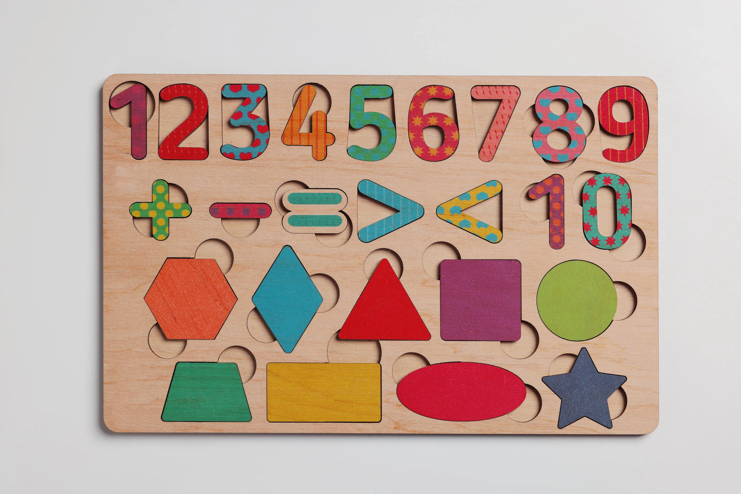 Wooden Educational Math Game Kit