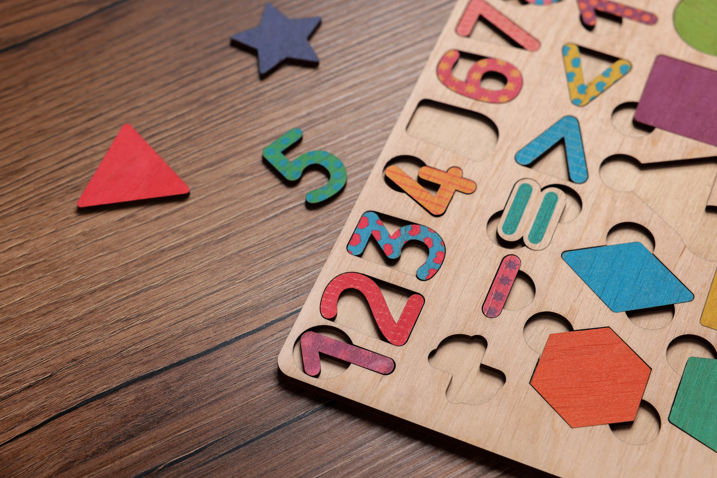 Wooden Educational Math Game Kit