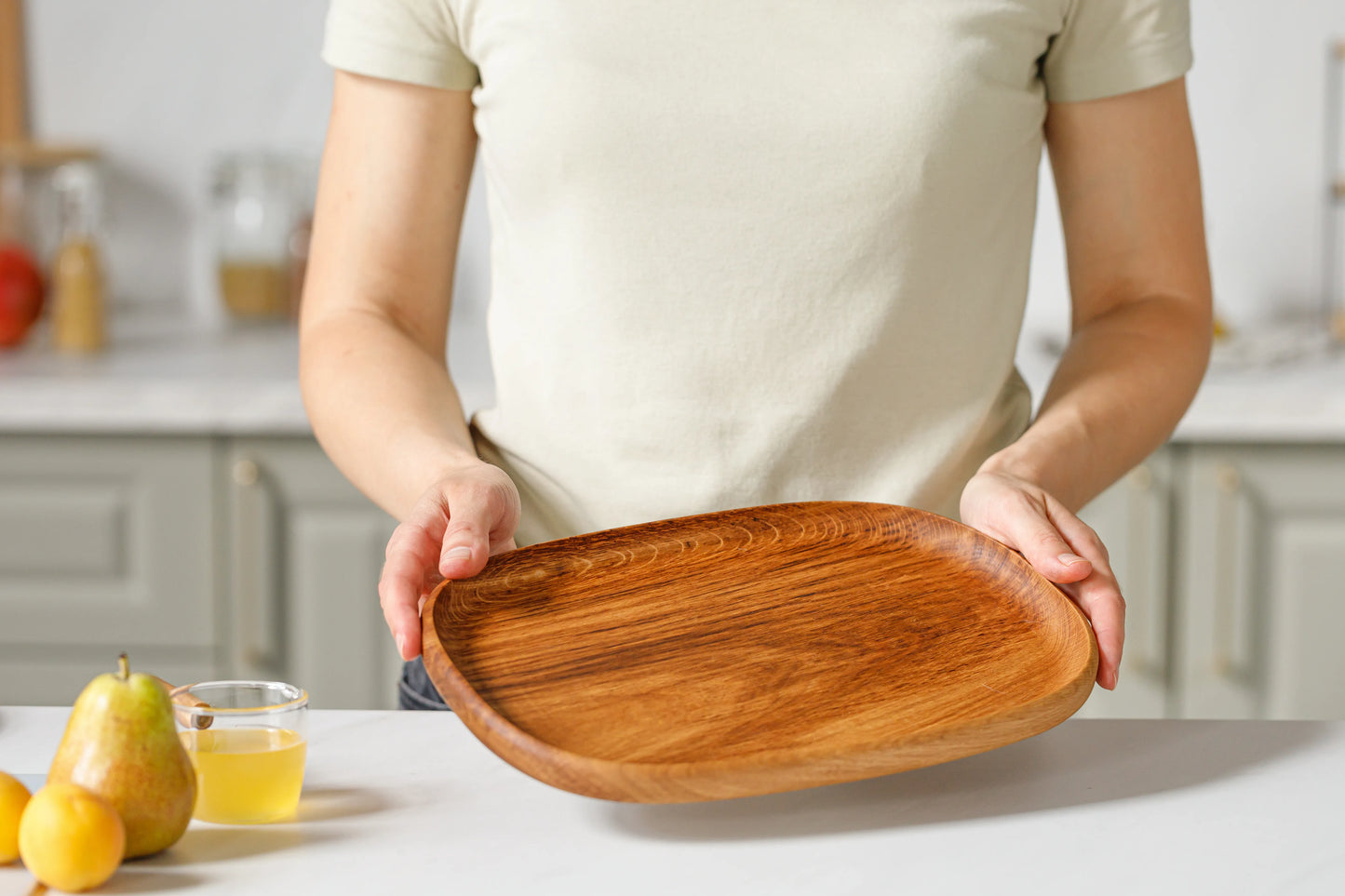 Wooden Plate Set