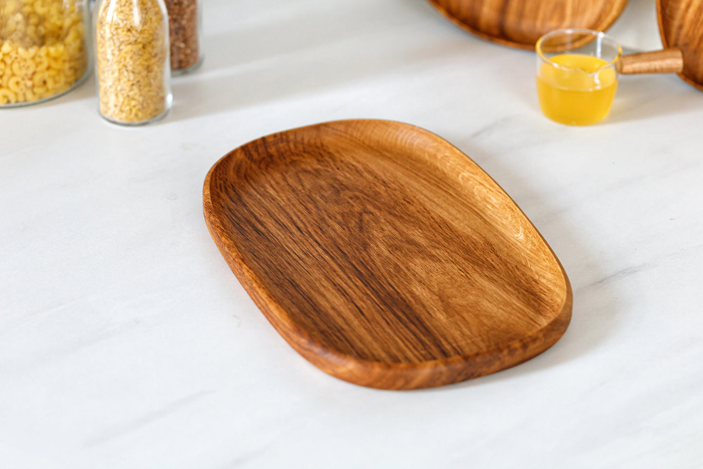 Wooden Plate Set