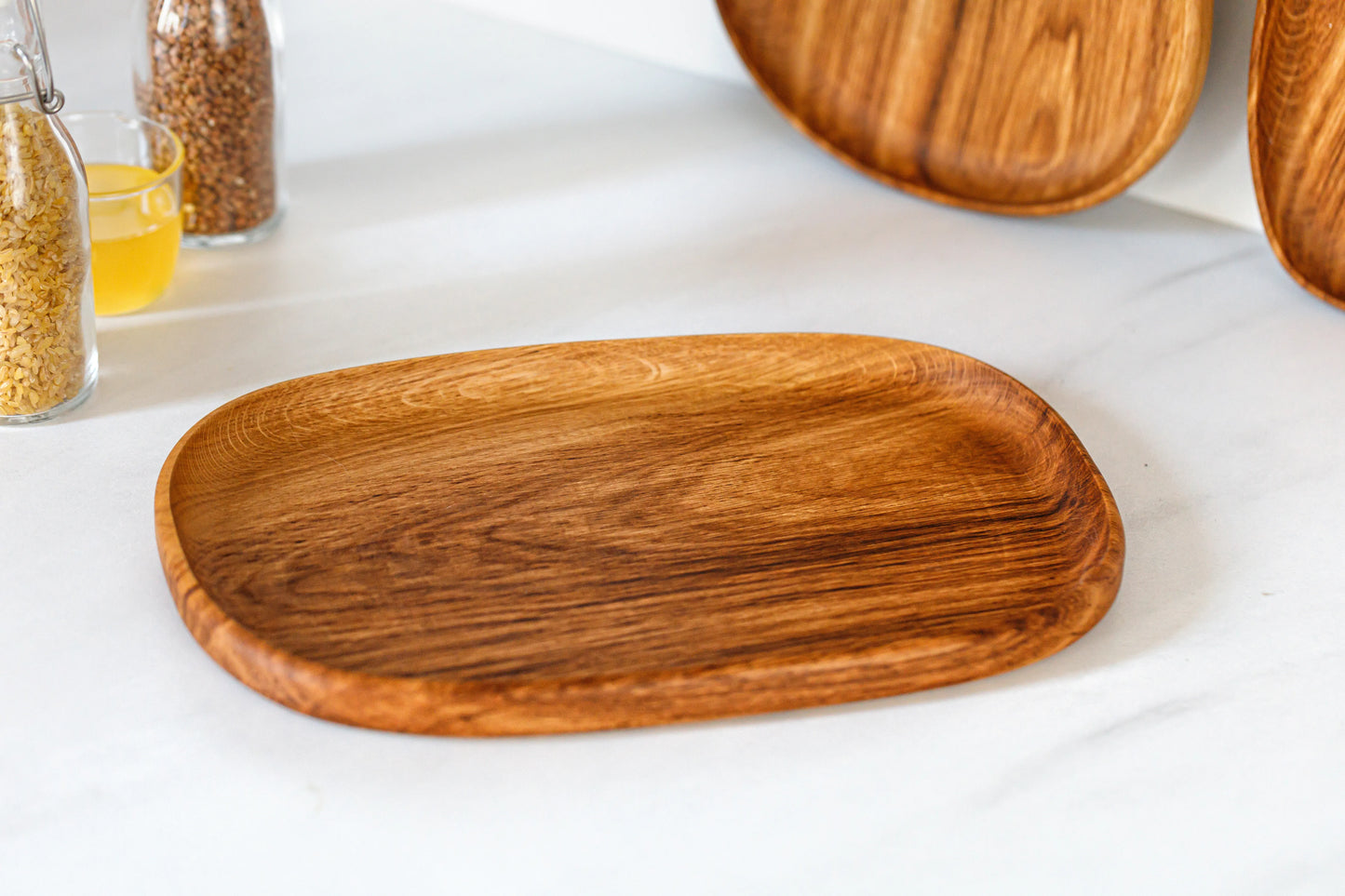 Wooden Plate Set