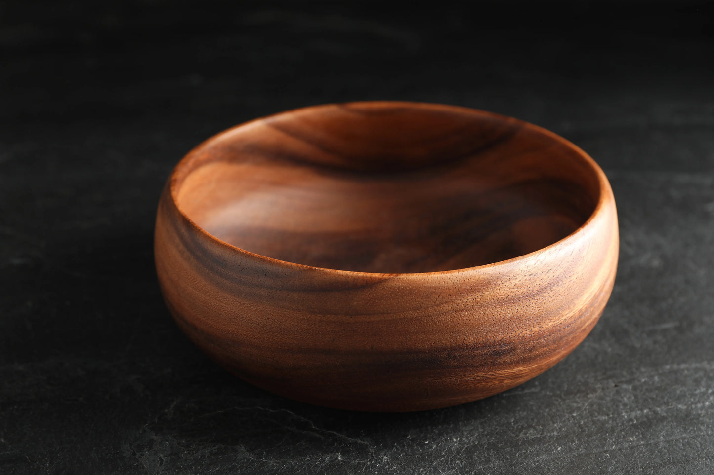 Hand-Carved Wooden Bowl