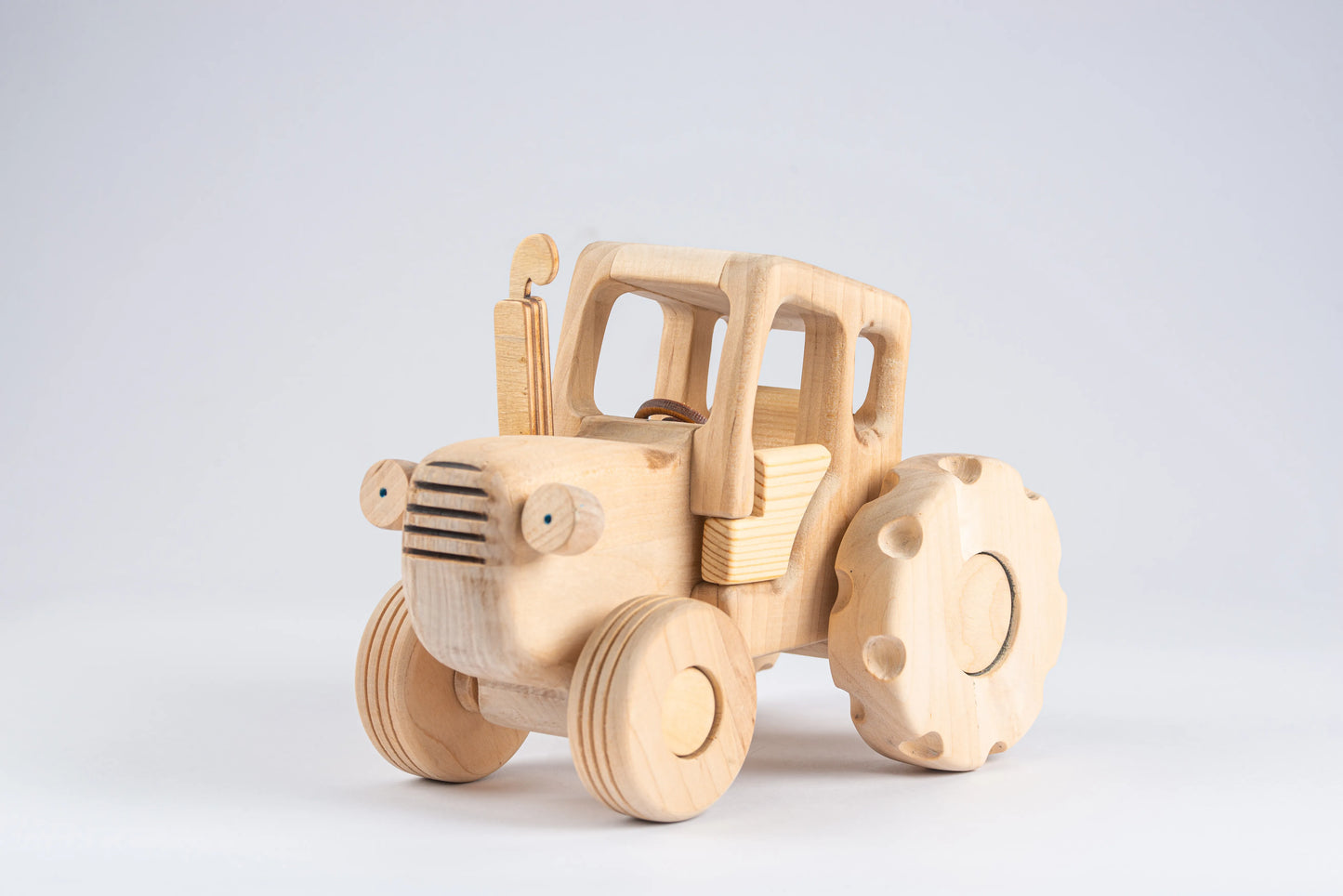 Handcrafted Wooden Excavator Tractor