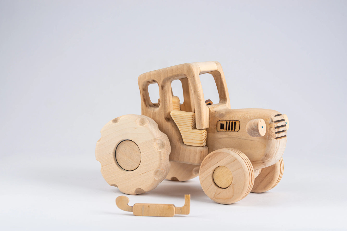 Handcrafted Wooden Excavator Tractor