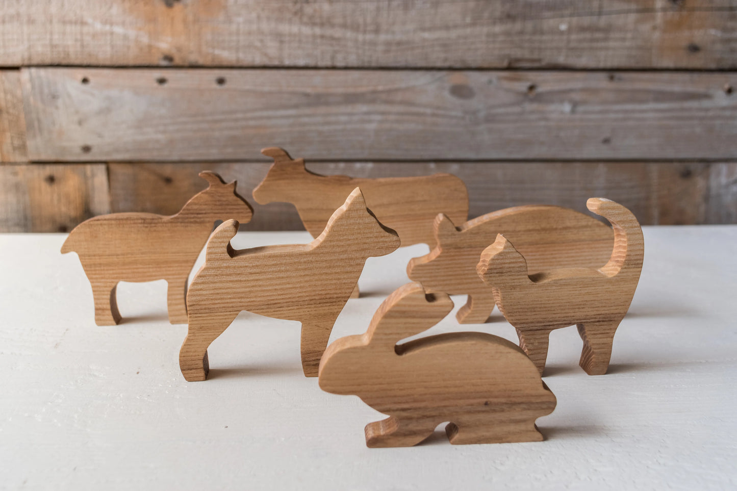 Wooden Forest Animal Set