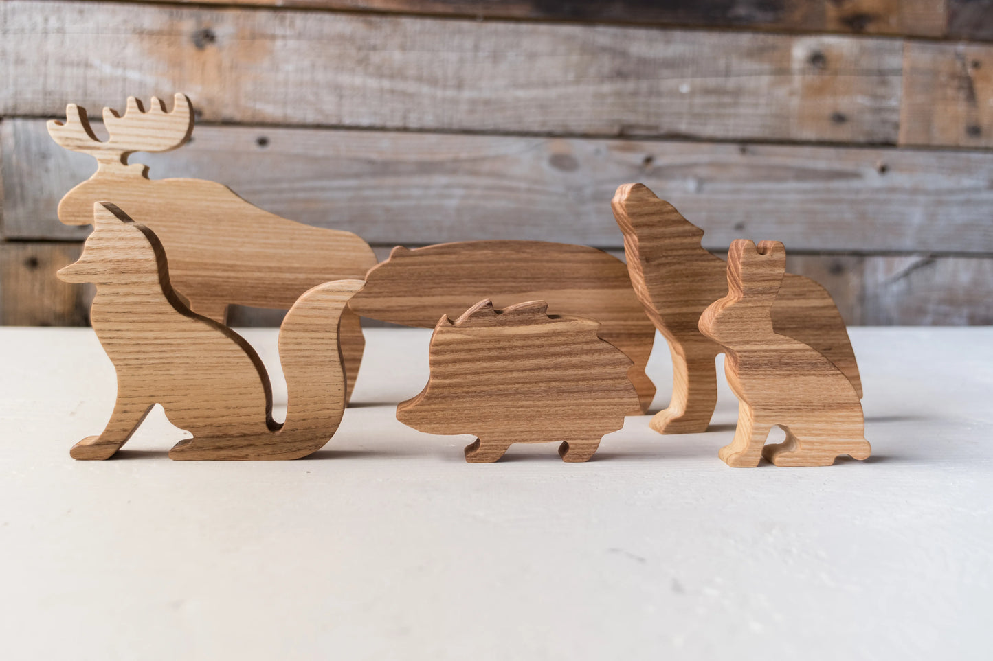 Wooden Forest Animal Set