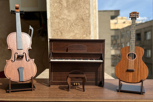 Wooden Miniature Guitar