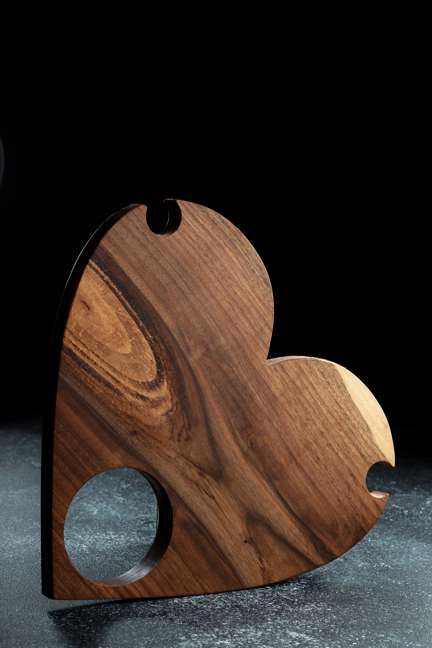 Wooden Heart-Shaped Plate