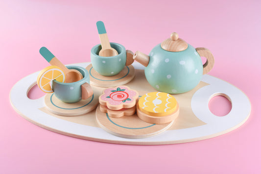 Wooden Kitchen Play Toy - Tea Set