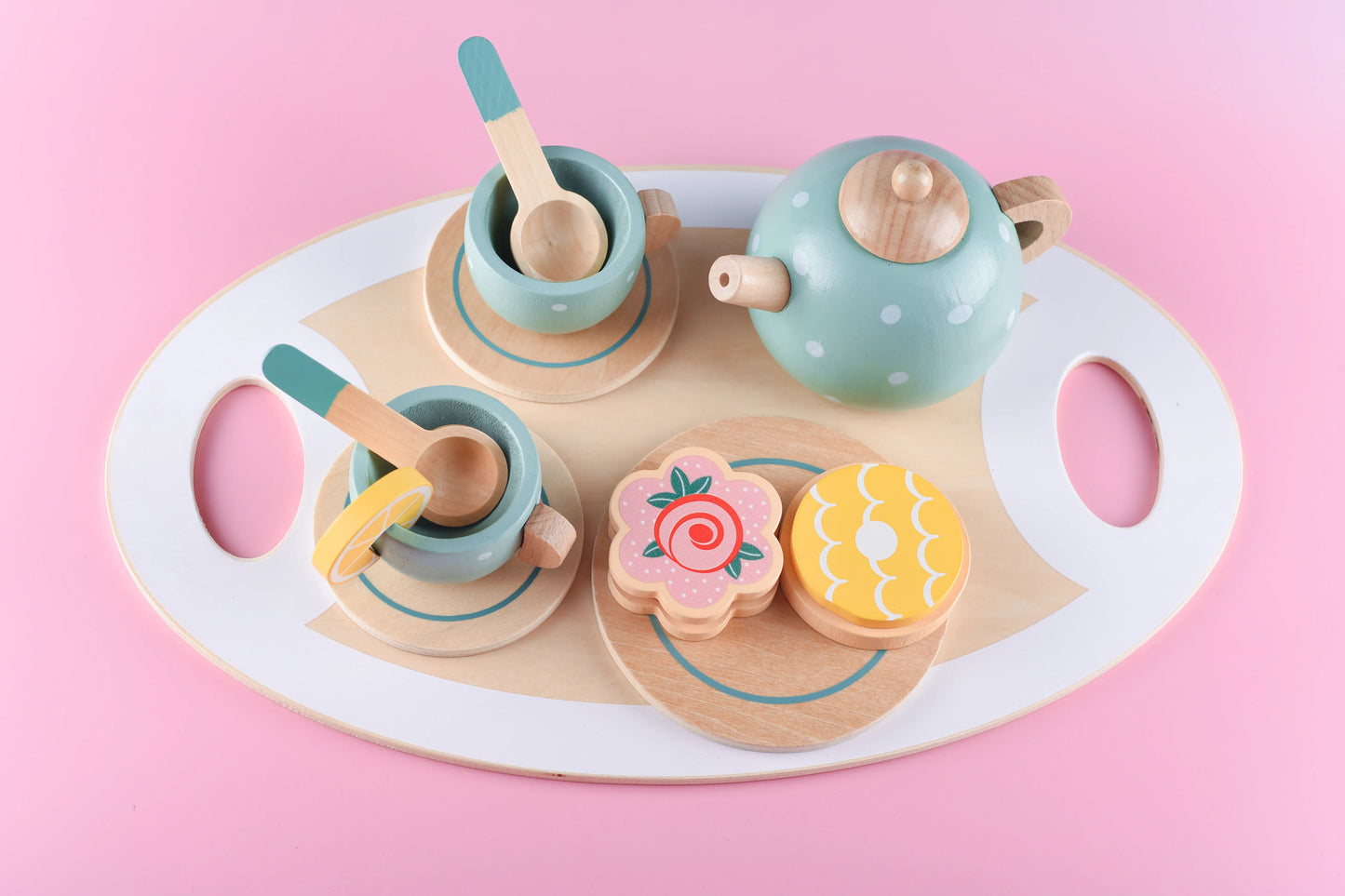 Wooden Kitchen Play Toy - Tea Set