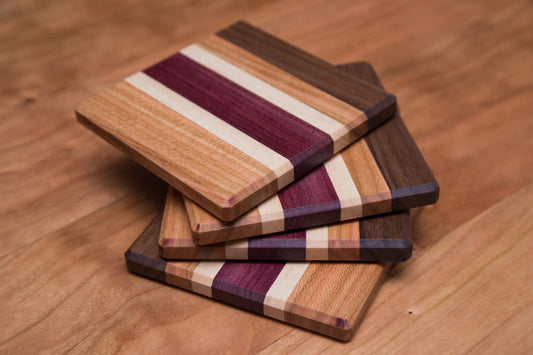 Patterned Wooden Coasters