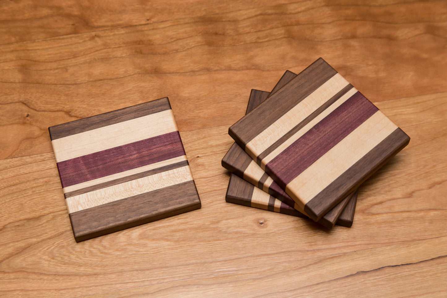 Patterned Wooden Coasters