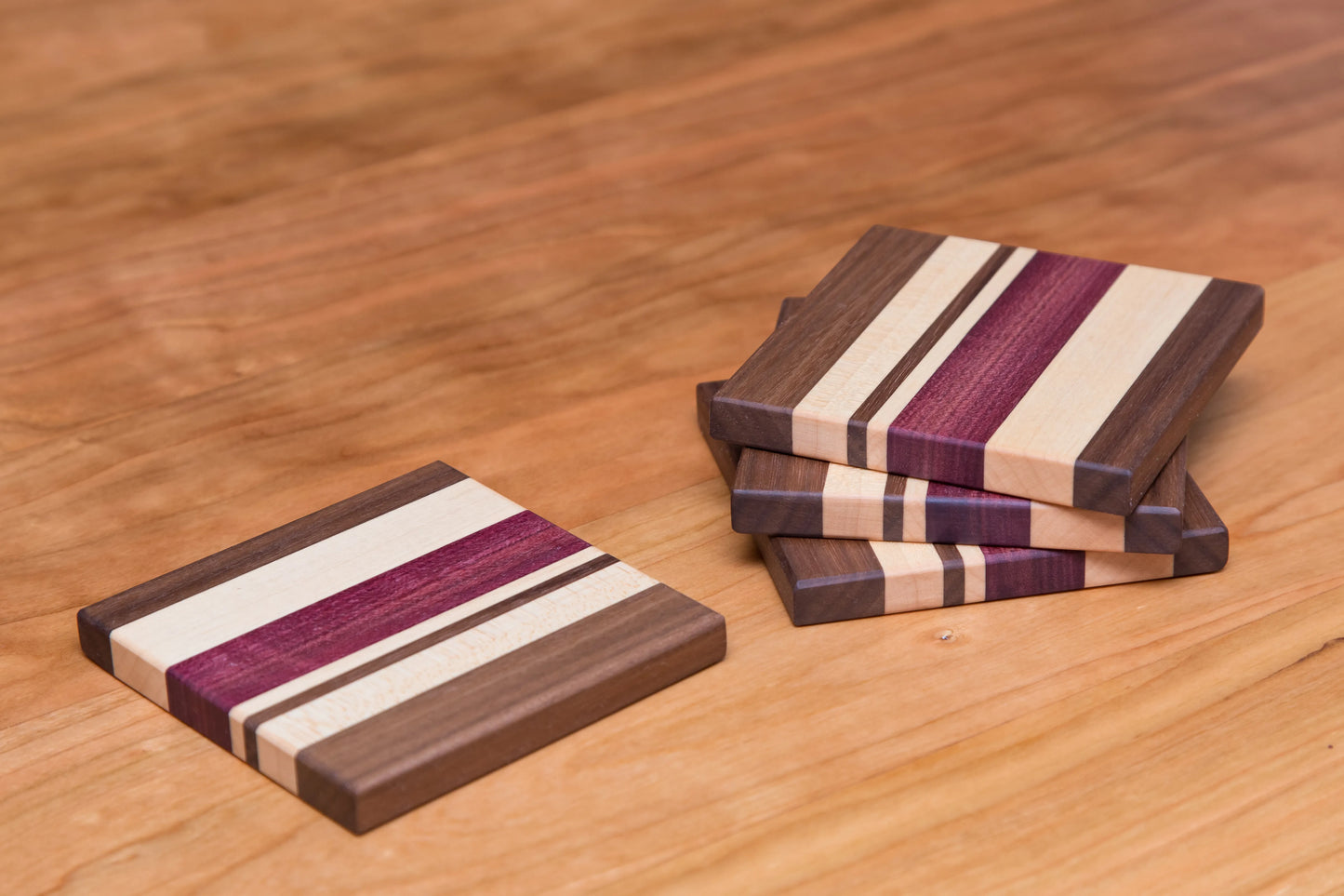 Patterned Wooden Coasters