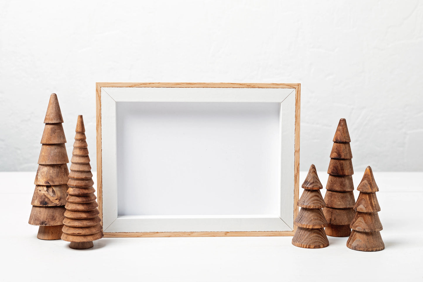 Wooden Christmas Pine Trees