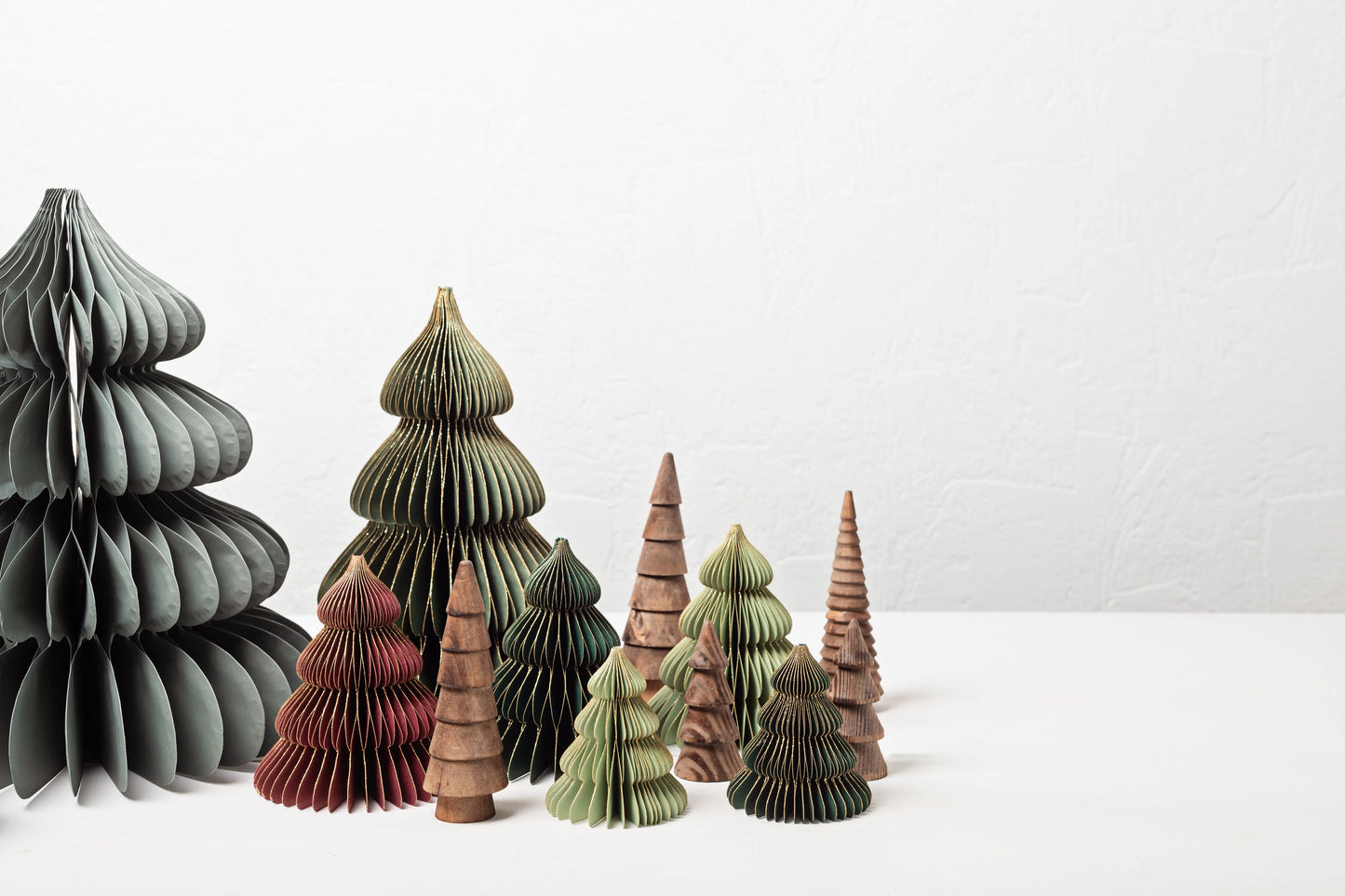 Wooden Christmas Pine Trees