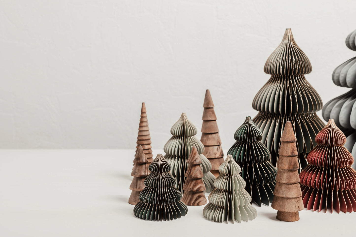 Wooden Christmas Pine Trees