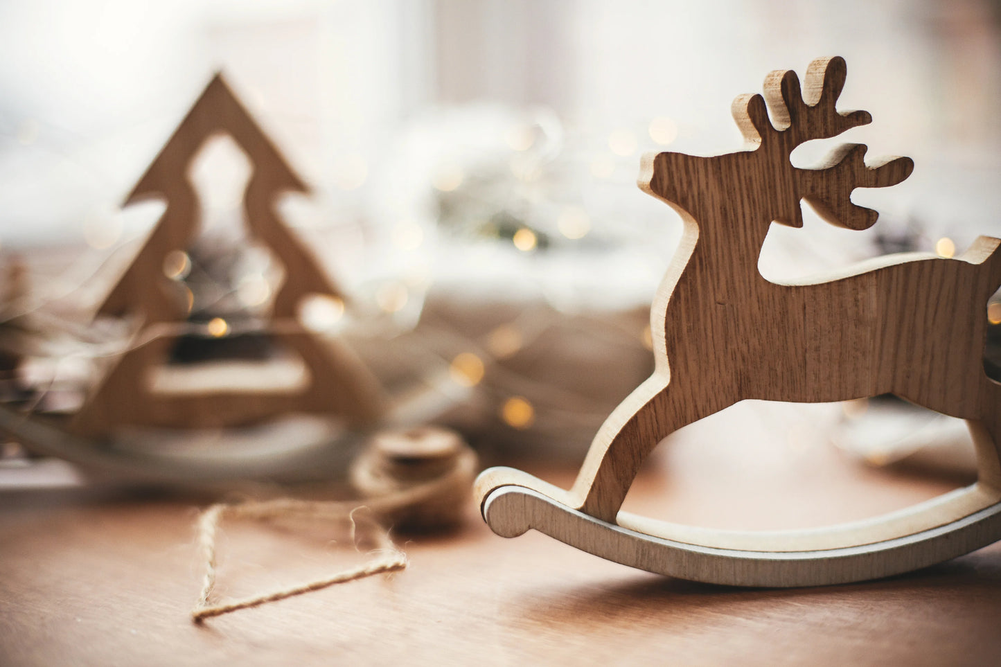 Wooden Reindeer Christmas Decor