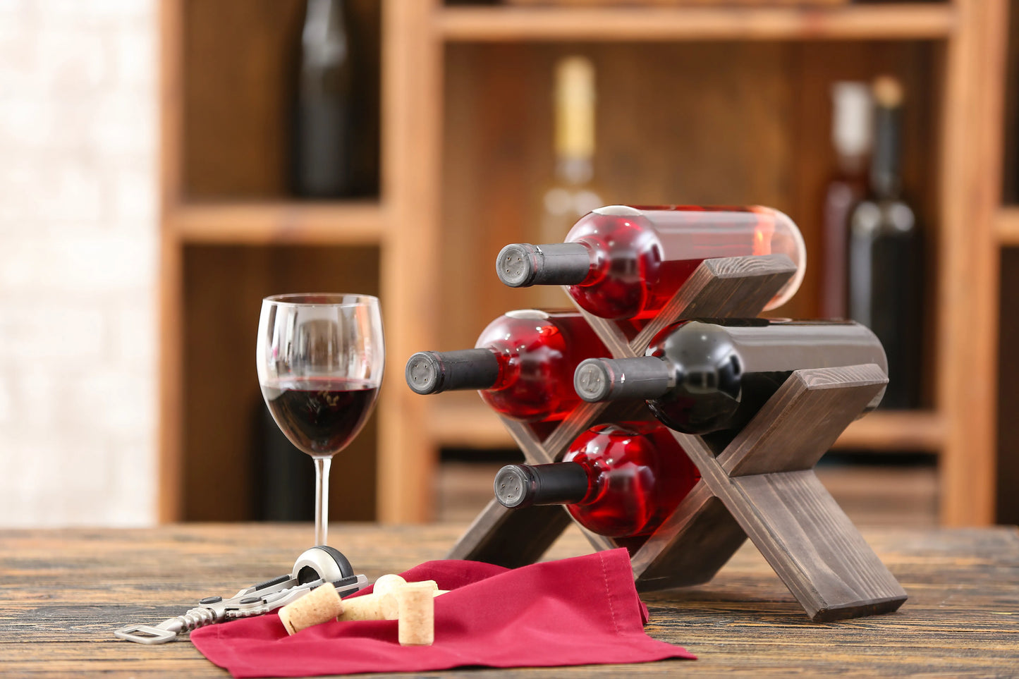 Wooden Wine Bottle Holder