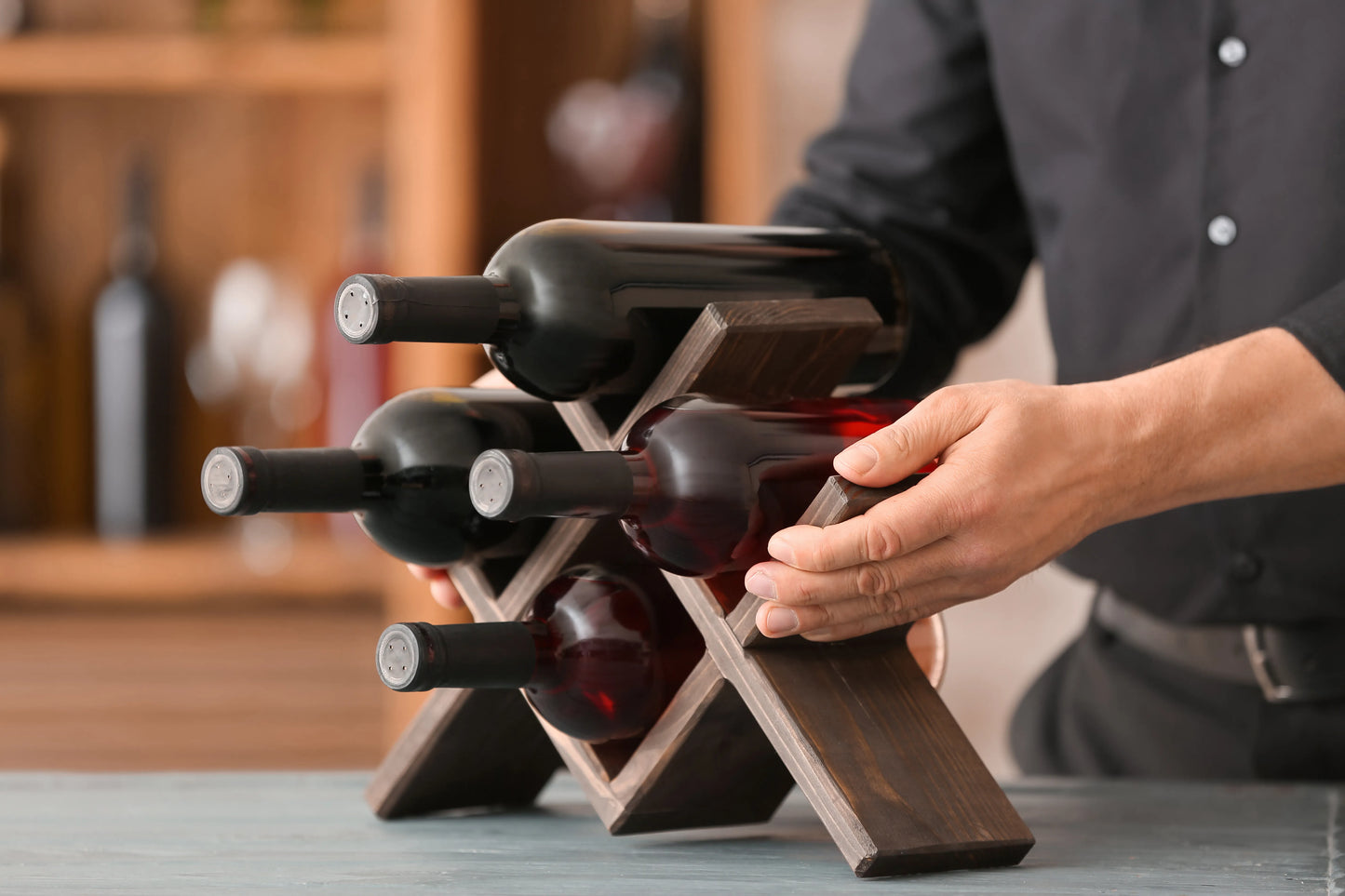 Wooden Wine Bottle Holder