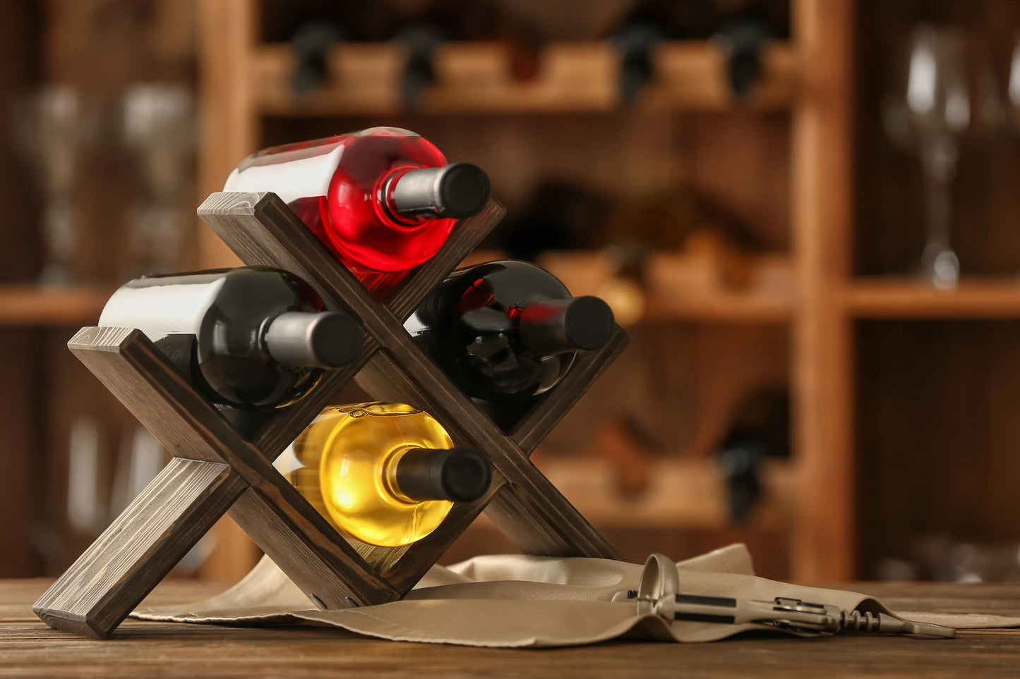 Wooden Wine Bottle Holder