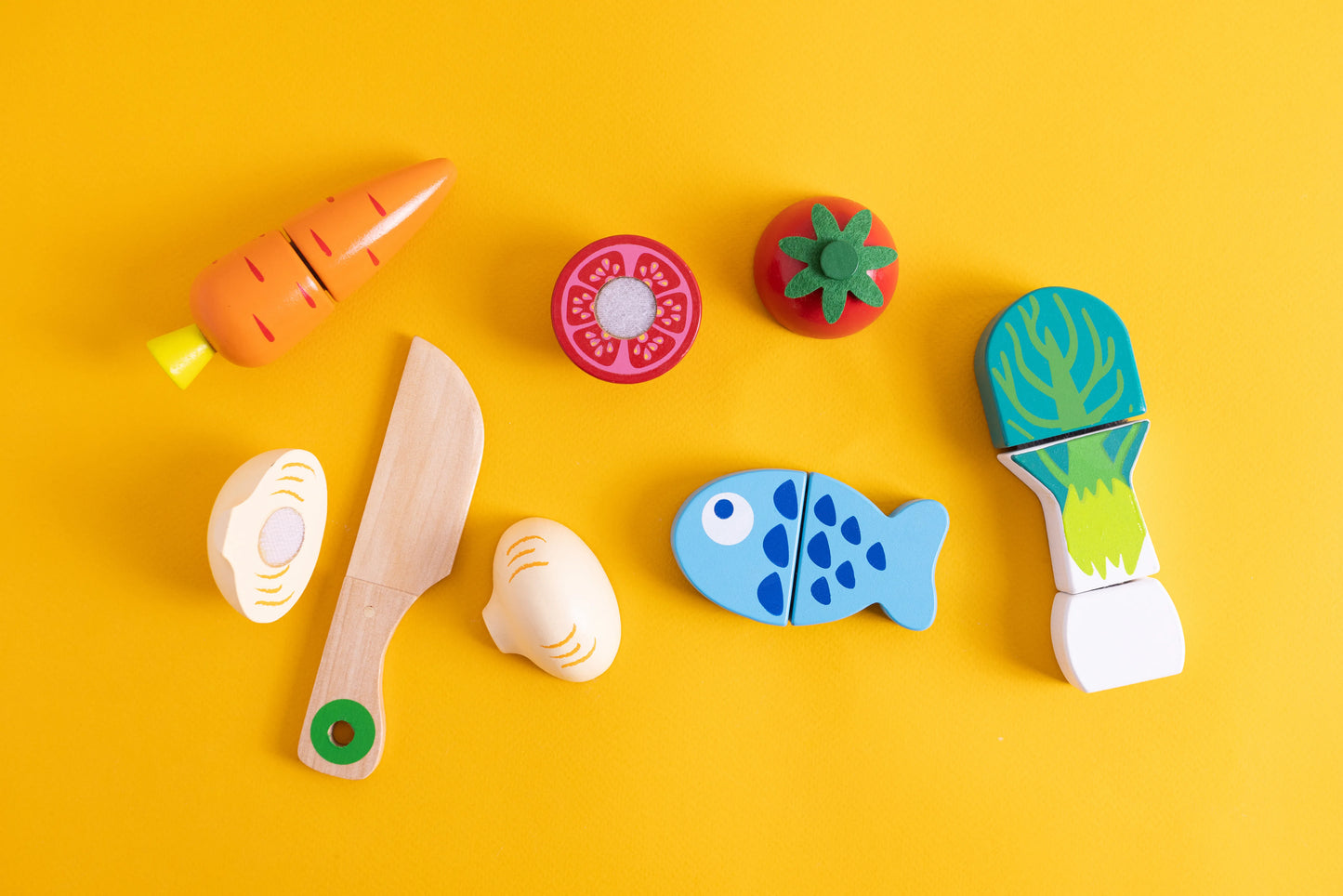 Wooden Food Fruit Toys Set