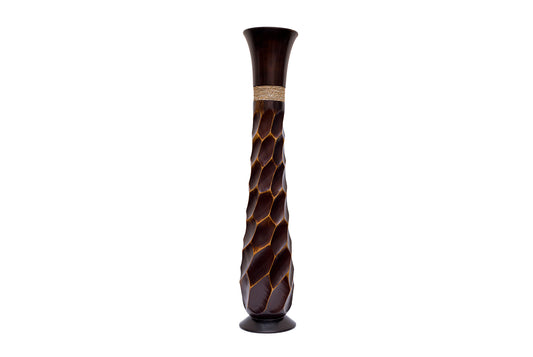 Wooden Long Flower Vase