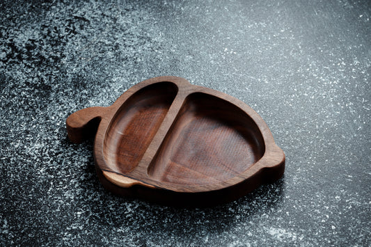 Wooden Acorn-Shaped Plate