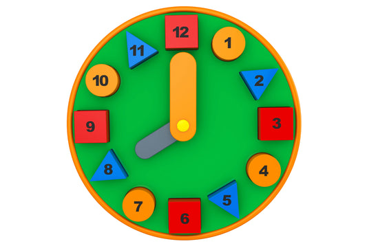 Wooden Clock Pre-School Toy