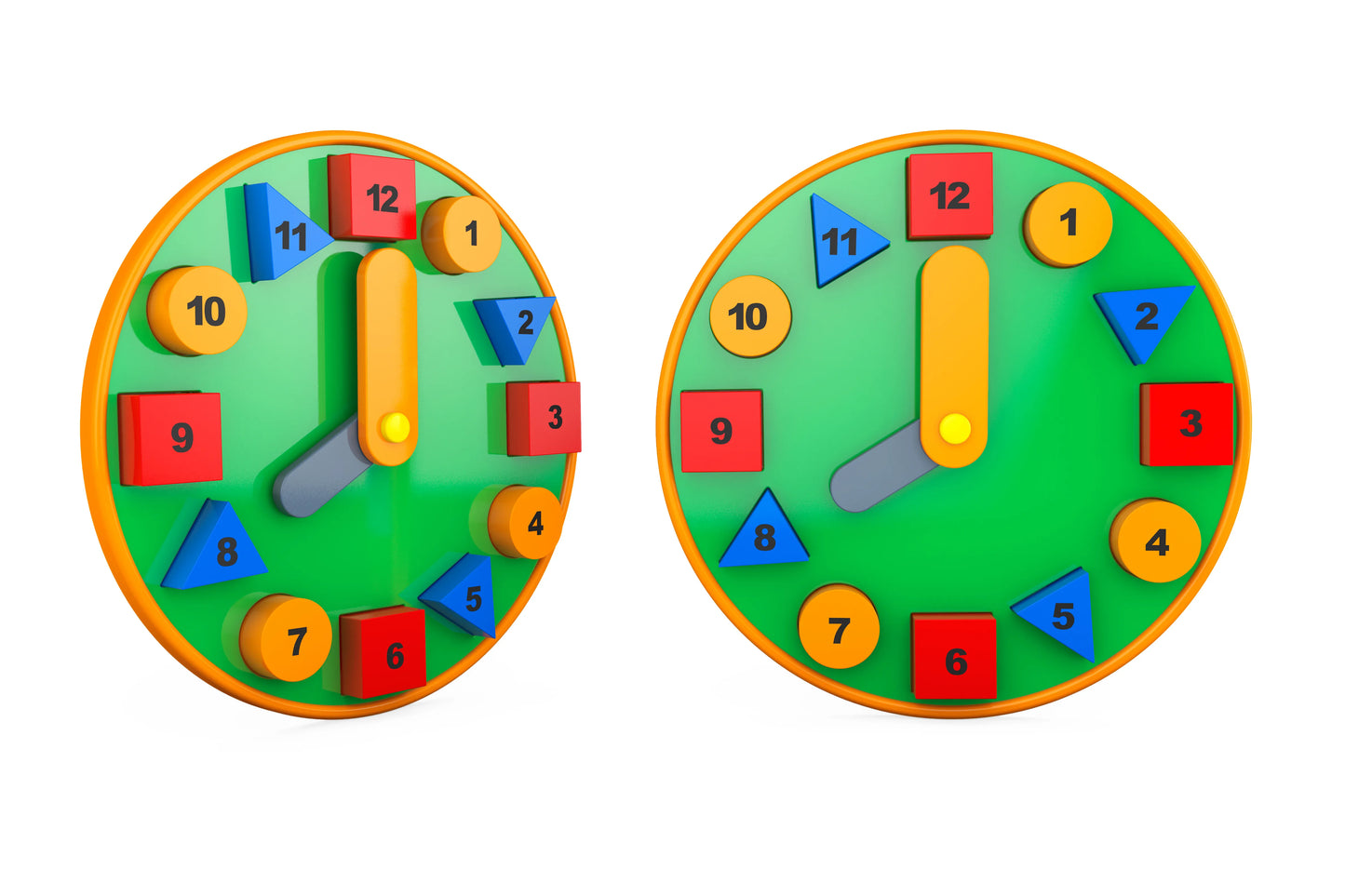 Wooden Clock Pre-School Toy