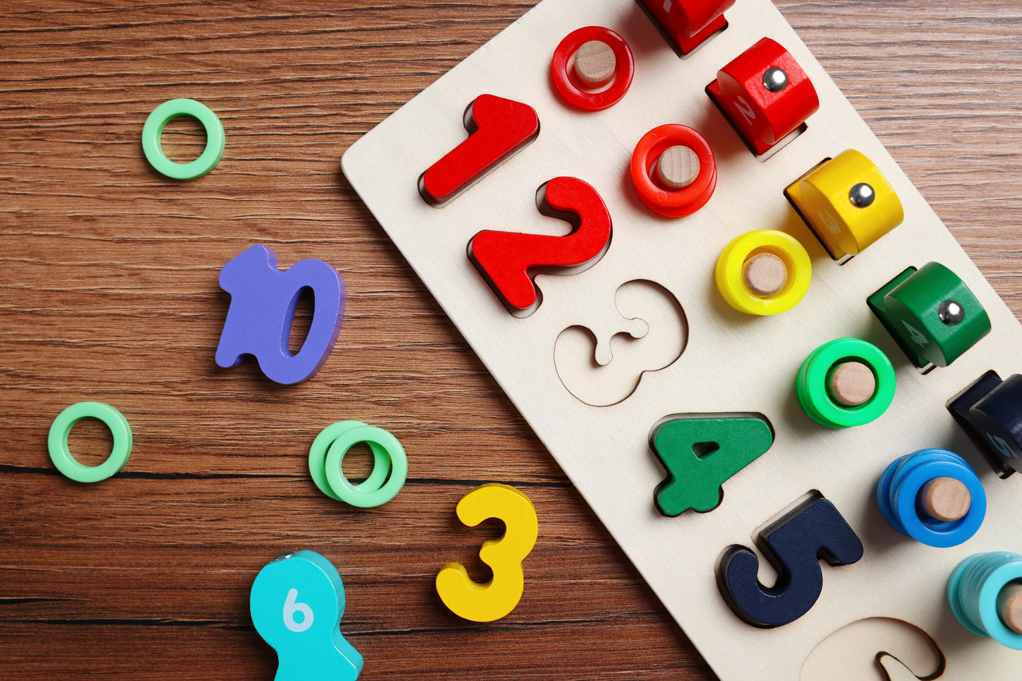 Wooden Fishing Math Game Toy