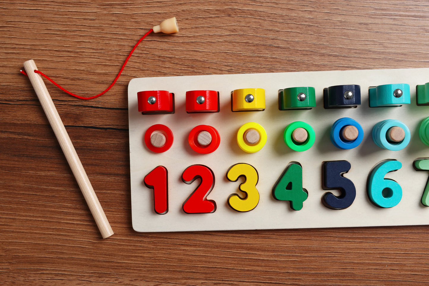 Wooden Fishing Math Game Toy