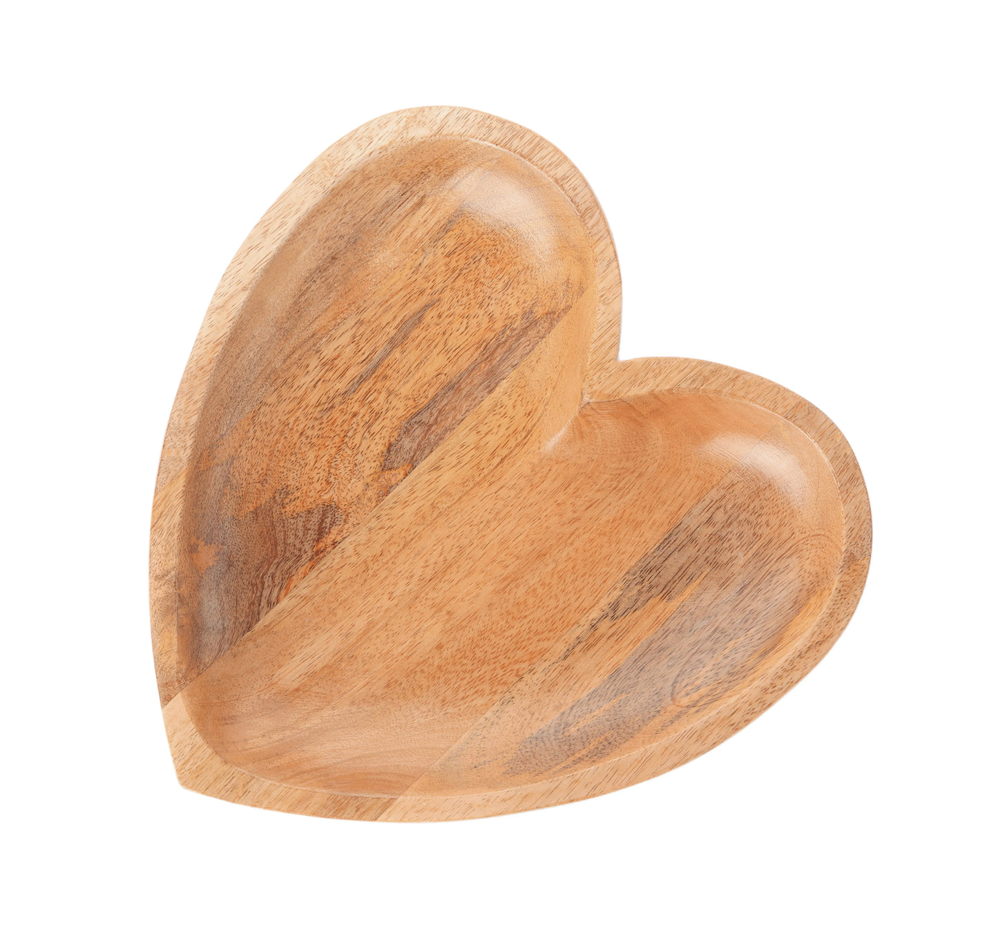 Handcrafted Wooden Heart-Shaped Plate