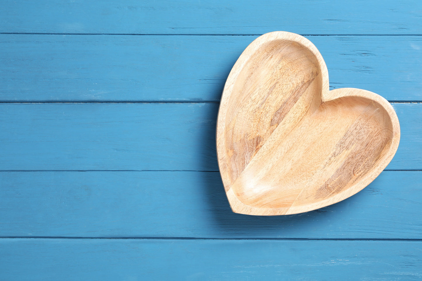 Handcrafted Wooden Heart-Shaped Plate