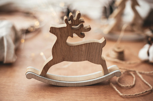 Wooden Reindeer Christmas Decor