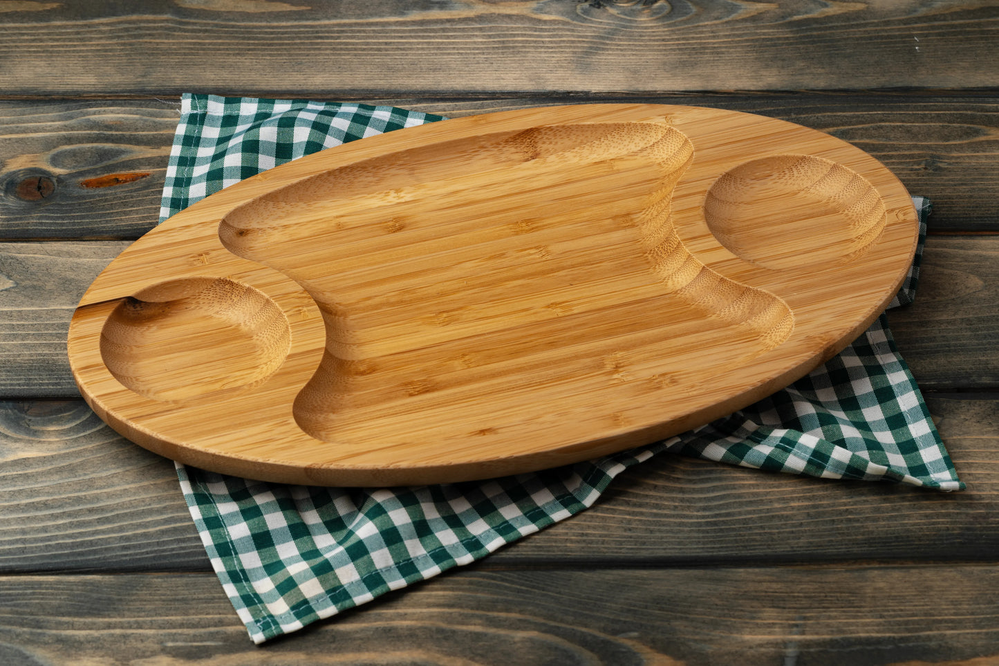 Wooden Oval Shape Serving Plate