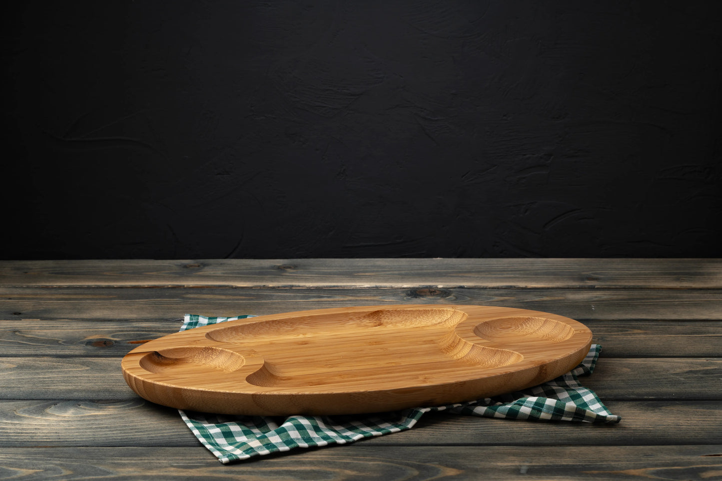 Wooden Oval Shape Serving Plate