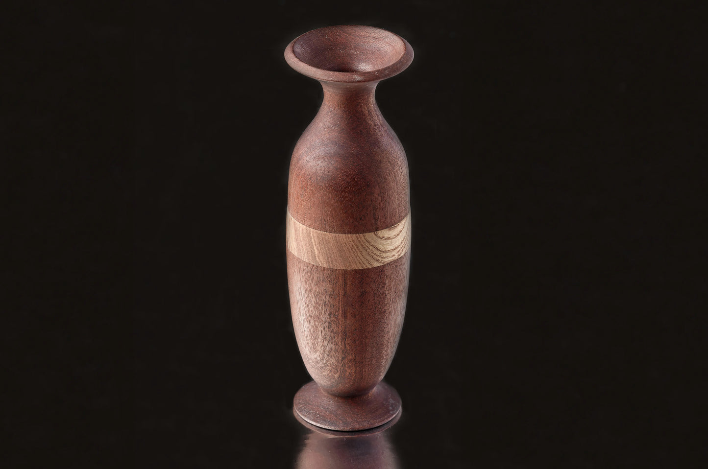 Two Tone Wooden Vase