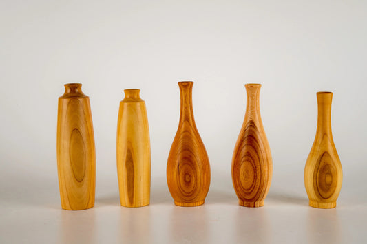 Wooden Vases